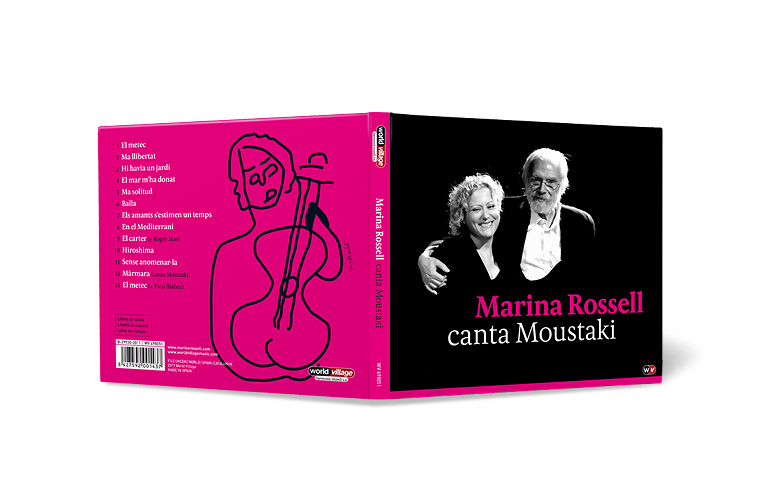 Disseny, CD, Marina Rossel canta Moustaki, Harmonia Mundi