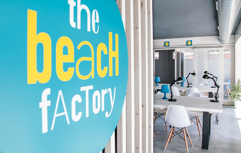 Identitat corporativa, The Beach Factory, Coworking, Castelldefels